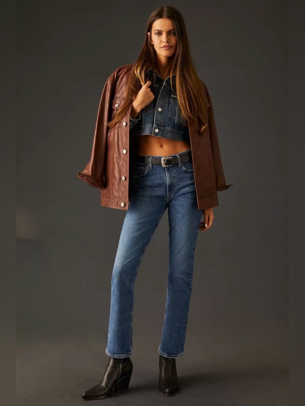 AGOLDE Merrel Mid-Rise Straight Jeans